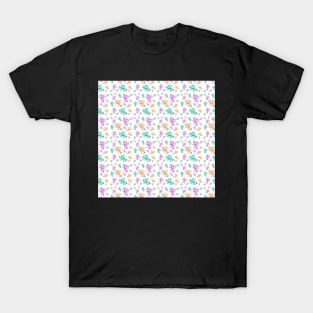 Pastel Skull Pattern T-Shirt